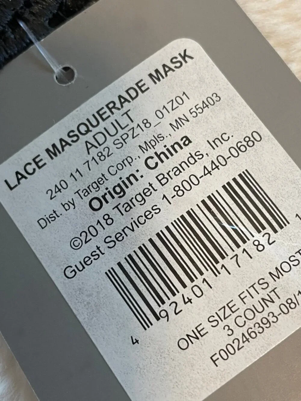 Set of 3 Lace Masquerade Masks NWT